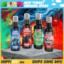GOOD BLOW Deep Throat Spray🍯BJ Numbing Gel Desensitizer Flavored Edible Lube