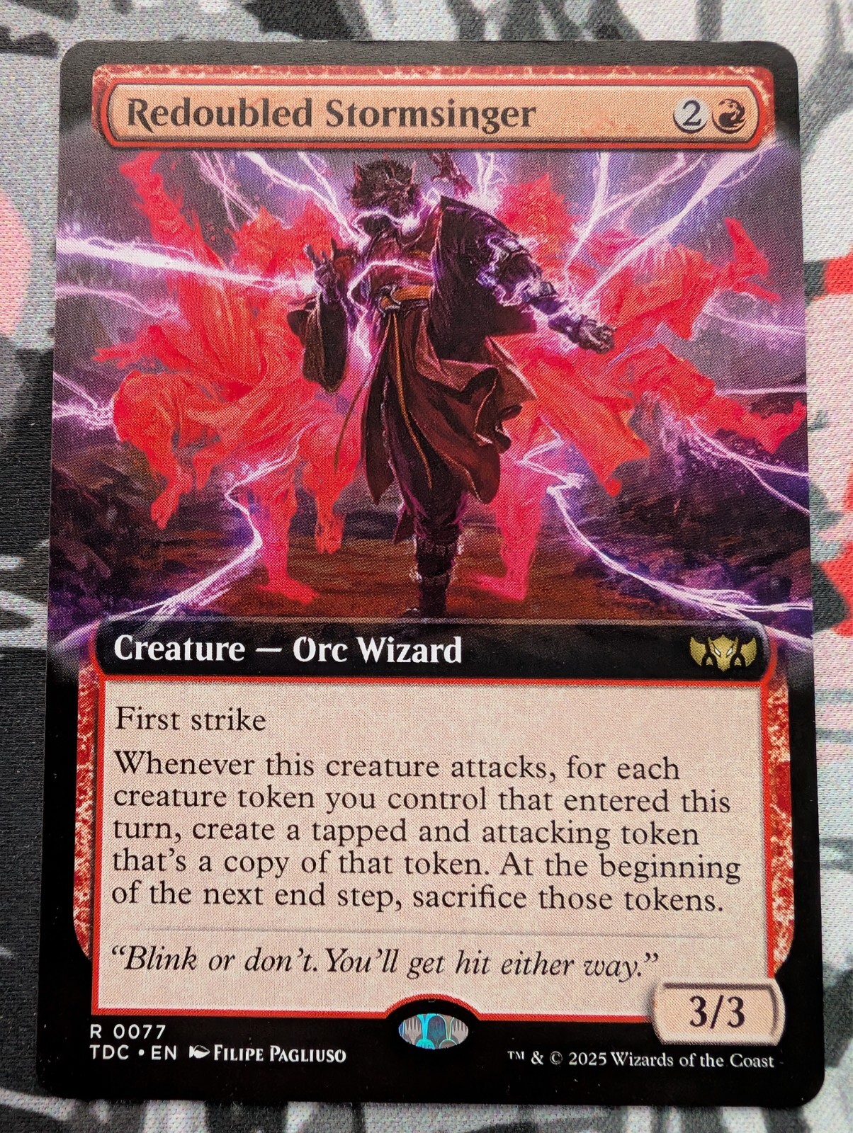 Redoubled Redoubled Stormsinger (Extended Art) Commander Tarkir Dragonstorm ...