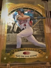 * RARE HOFer Paul Molitor 1997 Preferred 71 Cut To The Chase Die-Cut GOLD *