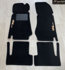 Tapis de Sol pour Fiat 124 Spider Cs DS 1969-85 Crème Velours Simili Cuir