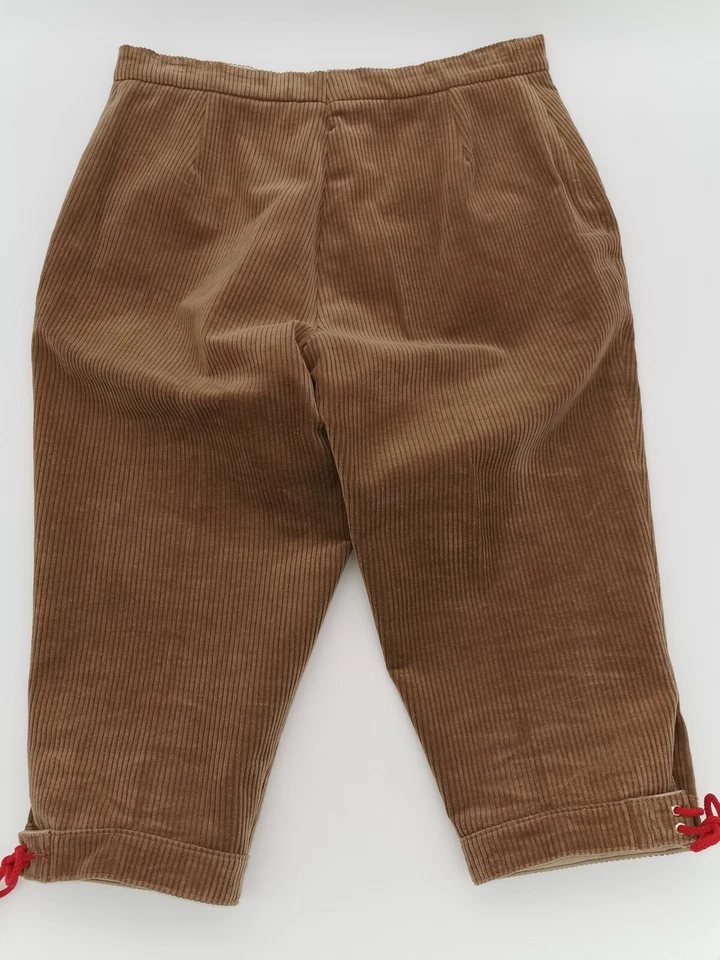 Kniebundhose , Knickerbocker , Gr. 42 , hellbraun , 80% Baumwolle , Kordhose - Bild 2 von 4