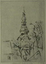 Josef Tichy (Pörtschach 1922-2001) Klagenfurt City Pole