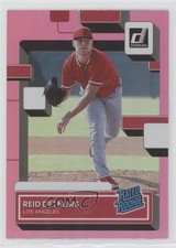 2022 Panini Donruss Rated Rookie Holo Pink Reid Detmers #43 0c3e