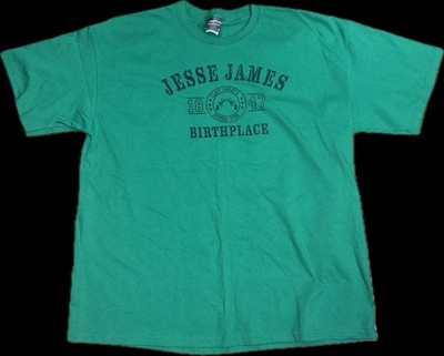 Camp David Clay County Historic Sites Jesse James Birthplace Mens Shirt Size XL