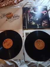 Neil young 2 Lp Lot Harvest American Stars And Bars VG +