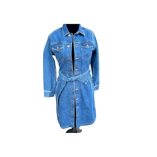 39. MADEWELL | REAL DENIM Full Button Belted Shirt Dress Size 8