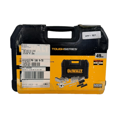 #ad DeWalt TOUGHSERIES 49Pcs Mechanics Tool Set for 1 2quot; Drive w Hard Shell Carrier $76.90