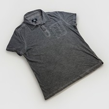 Rock Republic Grey Distressed Polo Men's T-Shirt Size XL See Last Picture