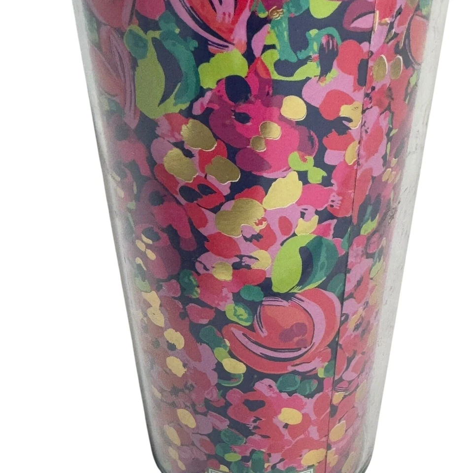 Vaso de café de viaje Lilly Pullitzer confeti salvaje floral niña preppy oficina Foto 2 de 4