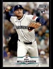 2025 Stadium Club #163 Ben Williamson Rookie Card Seattle Mariners. rookie card picture