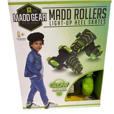 MADD GEAR ROLLERS Light-Up Heel Skates Fits most shoe sizes Age 6 , Max 110lb