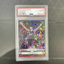 2023-24 Panini Photogenic Yao Ming Diamond /75 #130 PSA 8 Rockets