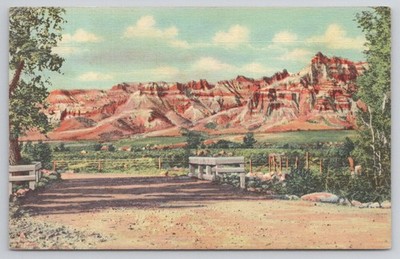 Red Castles Wind River Wyoming Postcard Dubois Riverton Lander TWO-GWO-TEE Pass