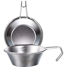 Campingmoon Sierra Cup Stainless Steel S-220 Camping Sierra Cup 310ml, 2pcs