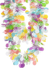 39 Ft Easter Tinsel Garlands with Colorful Eggs Metallic Twist Tinse Garland Gli