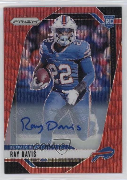 2024 Panini Prizm Rookies Red Wave Prizm Auto 81/149 Ray Davis #382 Auto 0q21