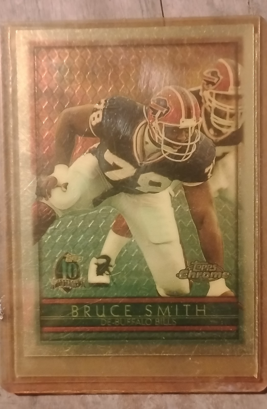 1996 Topps Chrome - Bruce Smith #120 Refractor