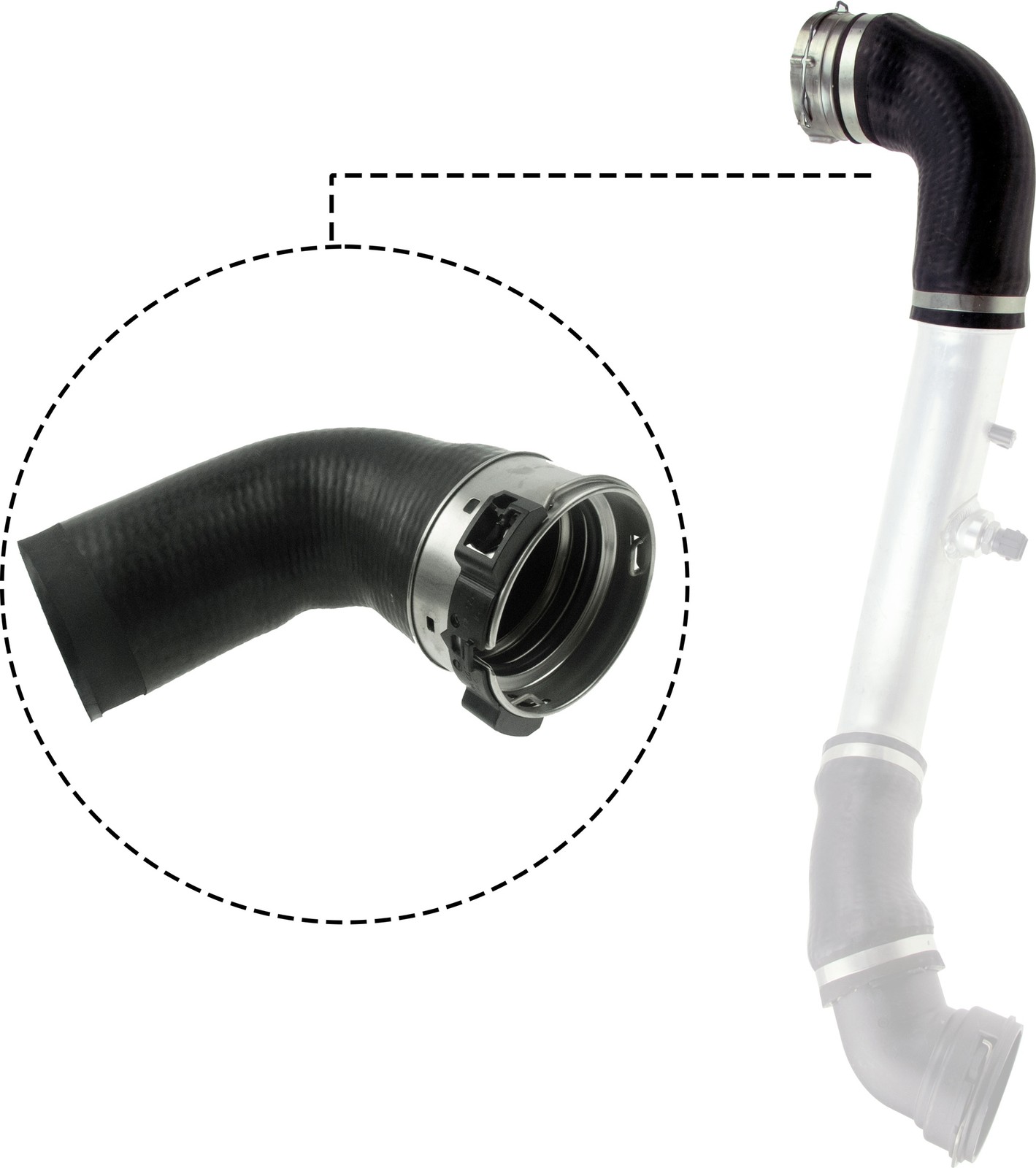 ✅Fits GATES 09-0711 INTERCOOLER HOSE BMW 5 E60/E61 3.0D ⭐UK Seller⭐
