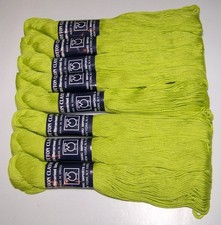 8 skeins of TAHKI COTTON CLASSIC mercerized worsted weight Yarn 3723 LIME
