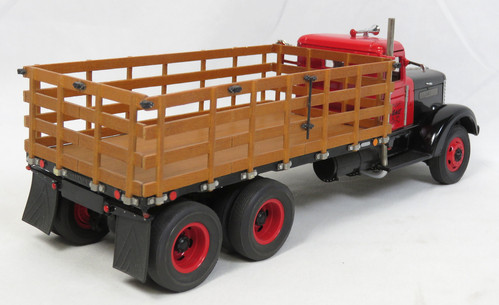 Franklin Mint Die-Cast Truck 1939 Peterbilt Stake Bed 1:32 rot/schwarz B11U025 Vintage - Bild 10 von 11