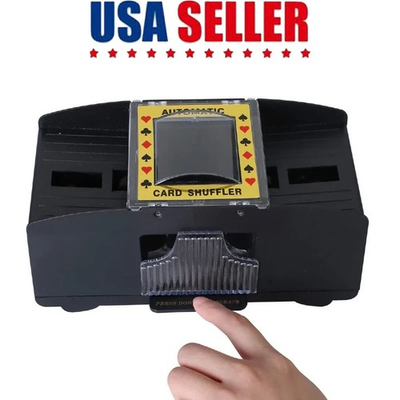 #ad Automatic 2 Deck Card Shuffler – Electric Battery Operated US Version $8.52