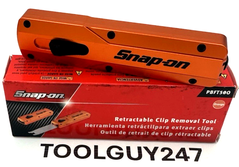 SNAP ON PBFT50 O ORANGE OTF Out The Front Retractable Clip Removal