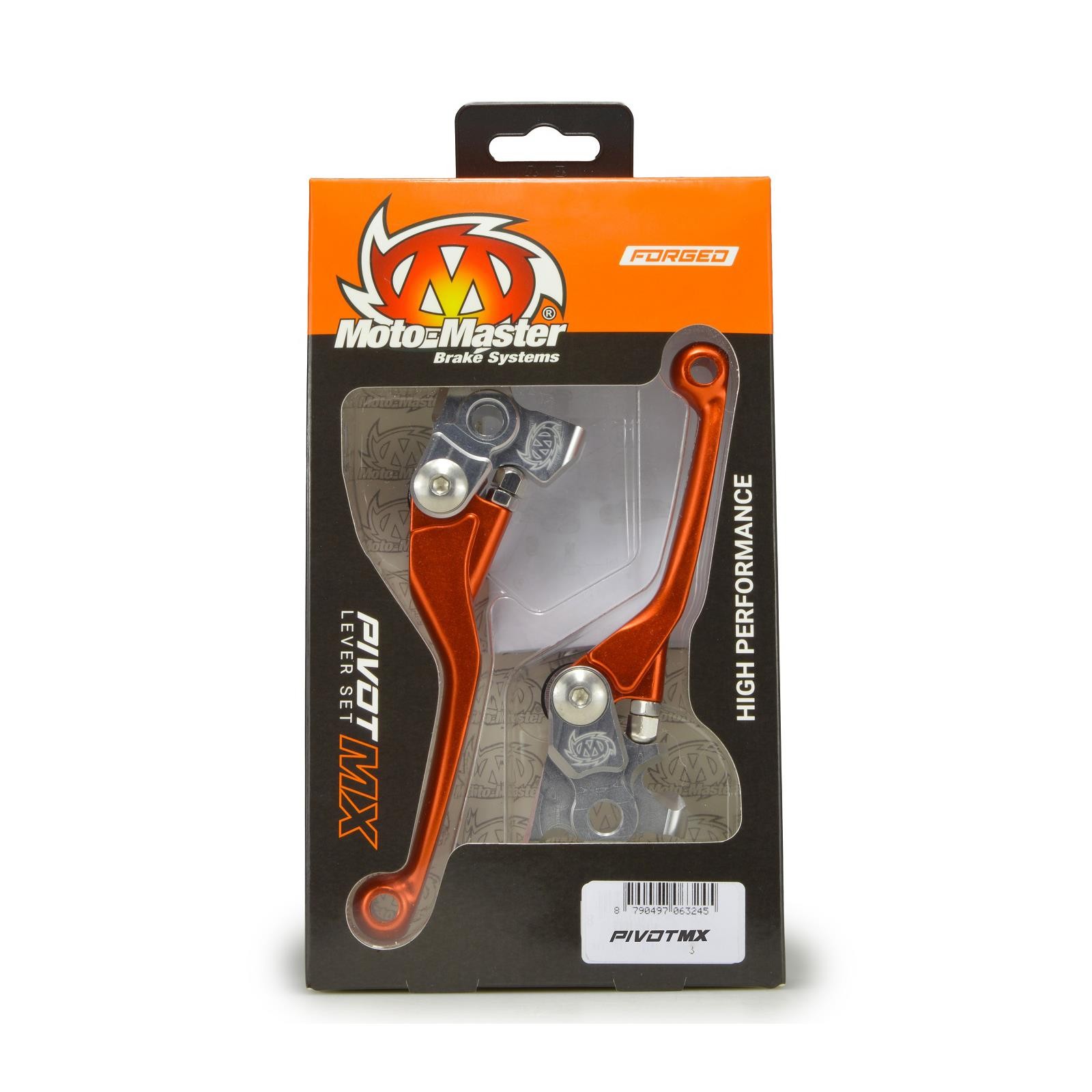 Moto-Master MX Pivot Lever Set - Forged Orange - KTM MX Motocross Off-Road