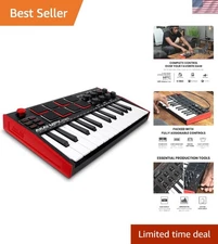 MPK Mini MK3 - 25 Key USB MIDI Keyboard Controller With 8 Backlit Drum Pads, ...