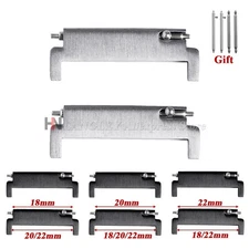 1 Pair Watch Strap Adapter Quick Release Connectors 18mm 20mm 22mm Watch Band