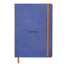 Rhodia Rhodiarama SoftCover Notebook - 80 Dots Sheets - 6 x 8 1/4 - Sapphire