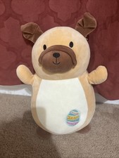 Pug Dog Stuffed Plush Toy Animal 14x8 inches