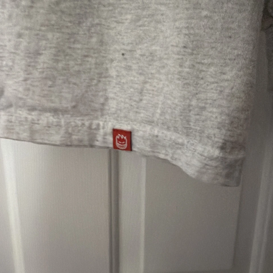 Camiseta de manga larga Spitfire Wheels para hombre gris medio naranja símbolo Spitfire Foto 4 de 4