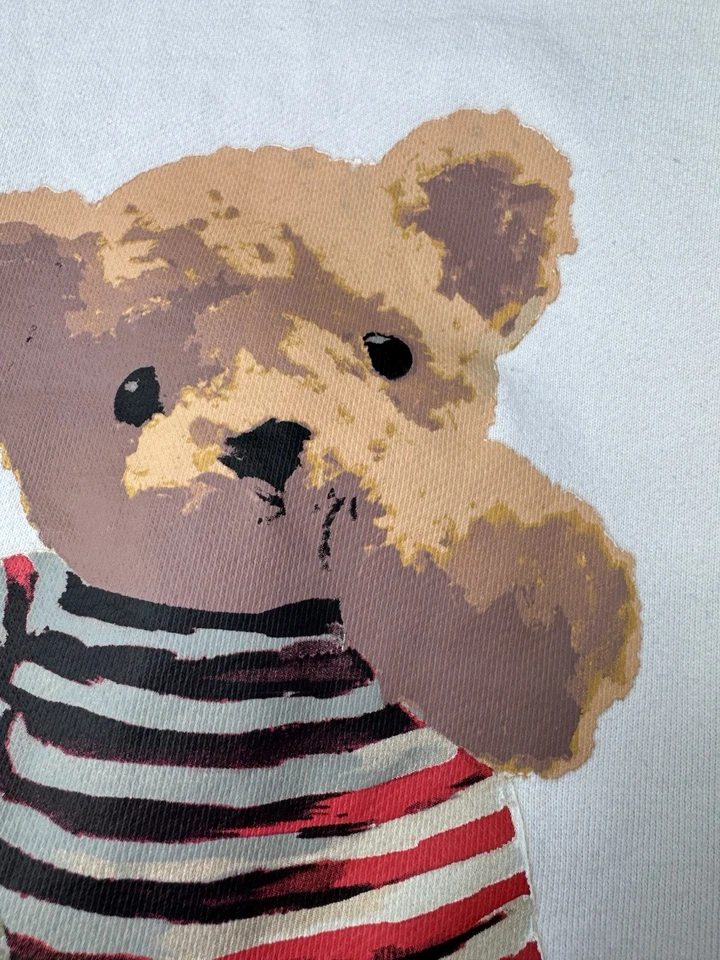 SSUR*PLUS x ICONSLAB Oso de Peluche Gráfico Sudadera Blanca XL Ropa de Calle Foto 3 de 4