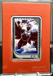 2023 Original Marvel Mint Trading Coins FALCON 1oz Silver #112 Uncommon Topaz