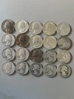 20 Washington Quarters- $5 Face 90% Silver 1934-1964- Starter Set- No duplicates