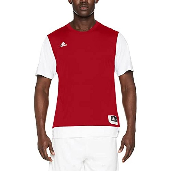 adidas Herren Crazy Explosive Shooter T-Shirt Kurzarmshirt Sportshirt, Rot/Weiß,-image