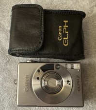 Canon ELPH 2 IXUS II APS Film Camera Silver w/ Case Powers On Not Film Tested