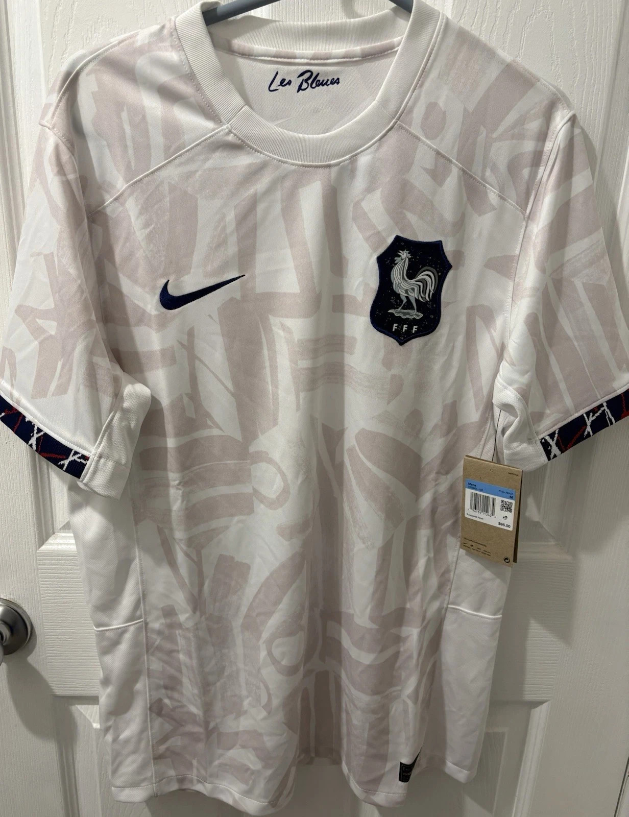 Nike FFF France Soccer Jersey World Cup Away Top DR3961-100 Men's Size M