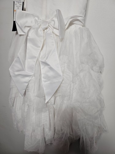 Isobella & Chloe Girl's White Tiered Sheer Formal Dress Size 6x NWT - Picture 12 of 17