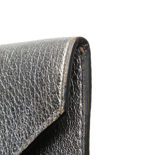 MIUMIU Madras Slim Love Peace Metallic Mini Wallet Pouch 5MF01P Women 【Used】 - Picture 4 of 9