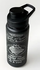 Disney Fort Wilderness Cast Member Issued Metal Water Bottle Chip & Dale Mickey