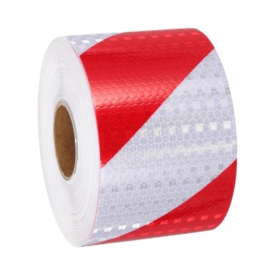 Reflective Tape, 3 Inch x 82 ft Trailer Twill Reflector Tape, Red White