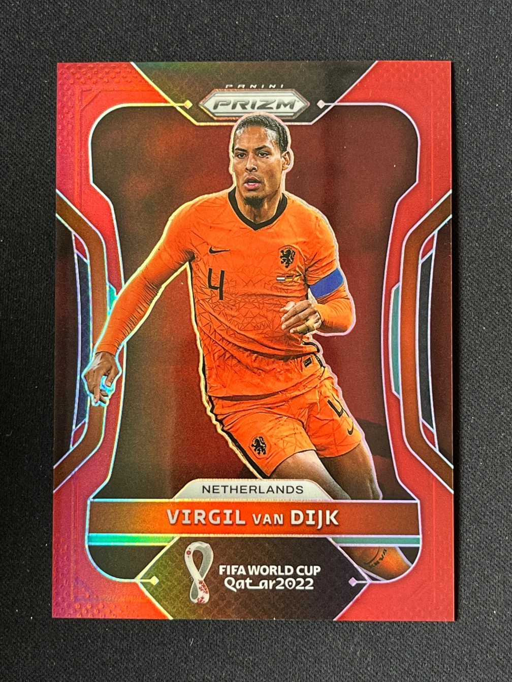 Virgil Van Dijk 2022 Panini Prizm FIFA World Cup Qatar Red Prizm 365/399 #163