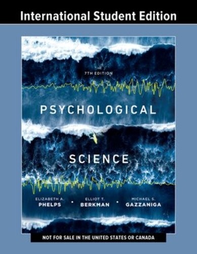 Psychological Science by Elizabeth A. Phelps, Elliot Berkman,... - 9780393884975