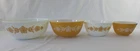 Vintage Pyrex Butterfly Gold Set of 4 Nesting Mixing Bowls 401 402 403 404