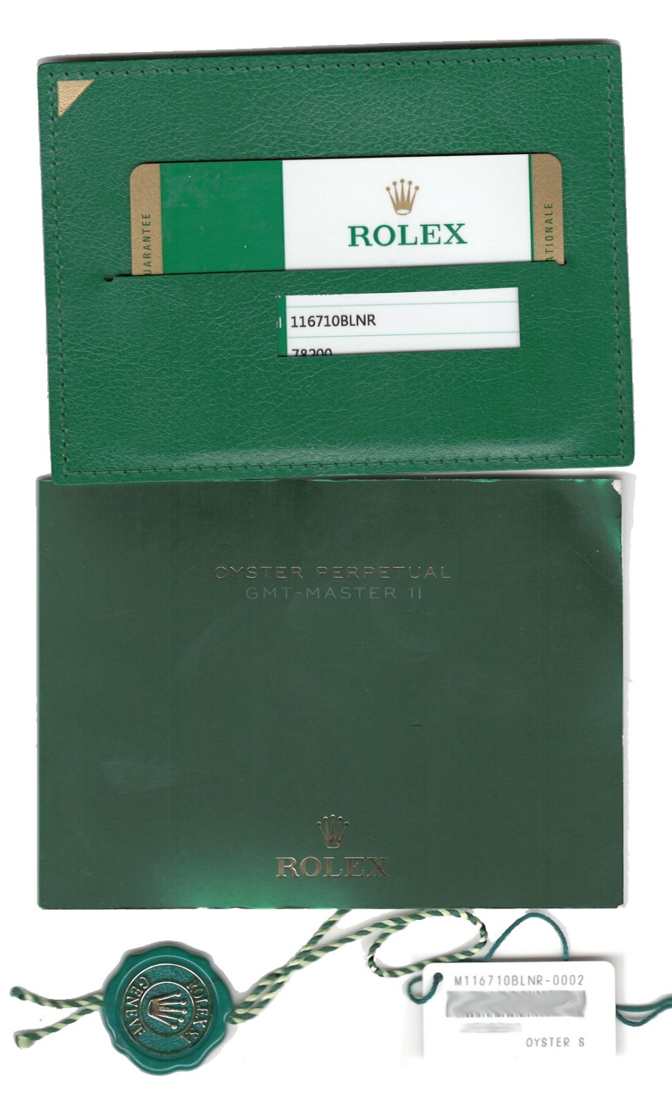 NEW Rolex GMT-Master II Black/Blue Mens Ceramic Oyster Steel B/P 'open 116710 image 4
