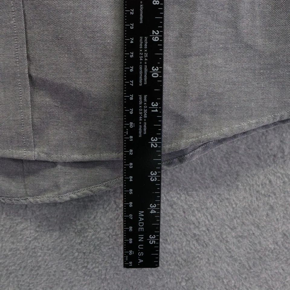 Cambridge Classics Shirt Mens 17.5 34/35 Wrinkle Free Oxford Button Long Sleeve - Image 4 of 4