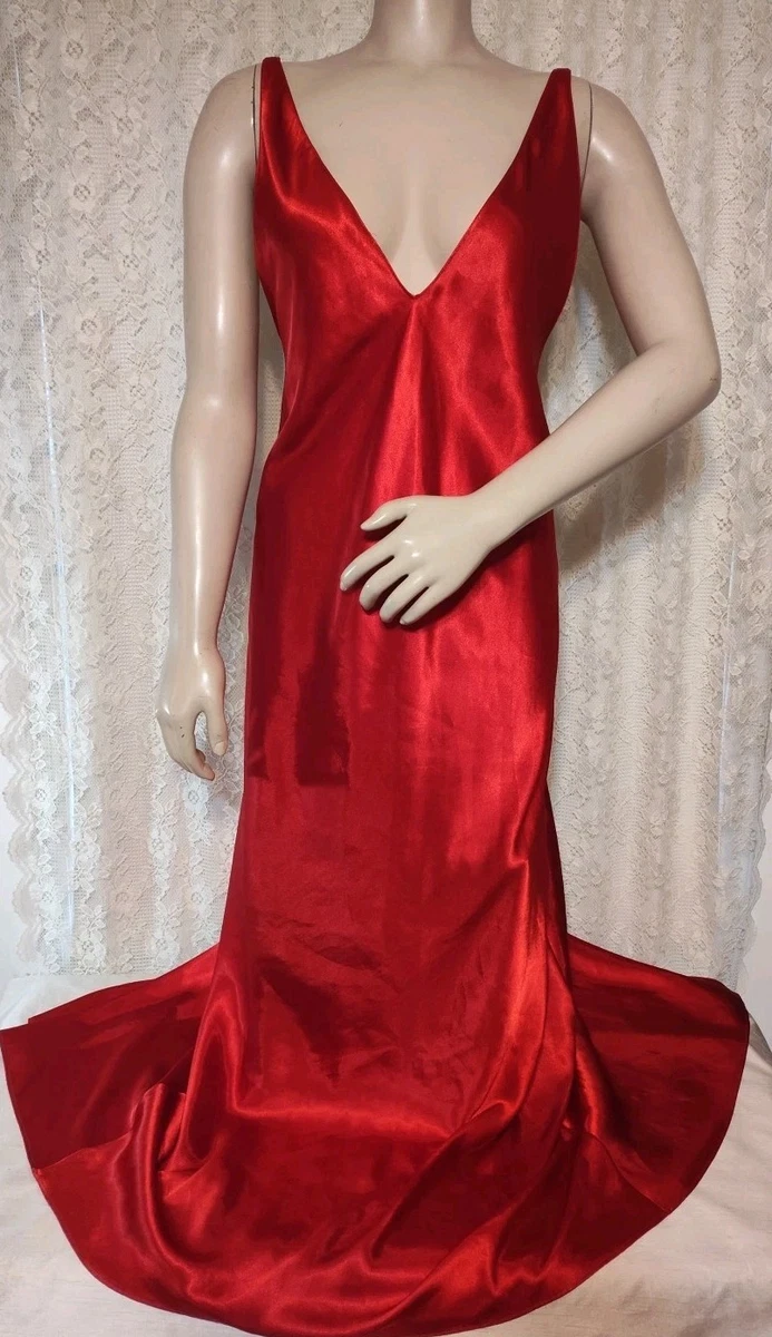 Robe Sans Bretelles Fredericks Of Hollywood - Taille 10 - Longue - Doublure Fourrure - Occasion Très Bon État