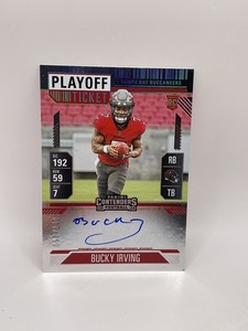 Bucky Irving 2024 Panini Contenders PLAYOFF TICKET Auto RC /149 On Card Auto