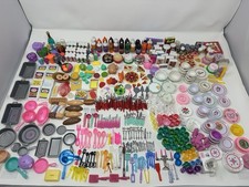 HUGE Lot of Barbie Fun Fixin  Tyco Little Kitchen and Food Accessories 500 Pcs